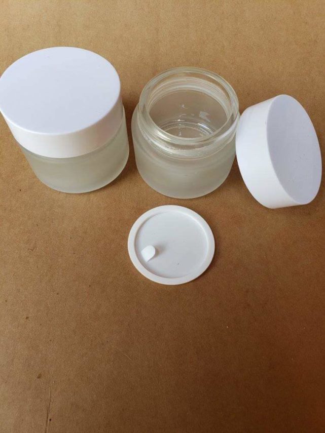 Pot en verre givré 100ml