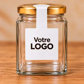 Étiquette scellé sur bocal