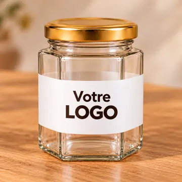 Étiquette tour complet sur bocal